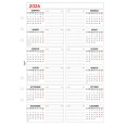 Ricambio agenda organizer giornaliera 2026 15x21cm A5 6fori 6