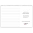 Planning settimanale spiralato INGLESE 21x30cm A4 orario 55fogli 9