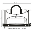 Borsone Palestra in poliestere 27x55x25 cm - Yoga 7