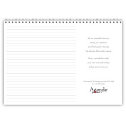 Planning mensile 2026 2027 spiralato INGLESE  21x30cm A4 24 fogli colors 1 2