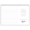 Planning mensile 2026 2027 spiralato INGLESE  21x30cm A4 24 fogli colors 5