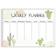 Planning settimanale perpetuo spiralato 30x42cm A3 55fogli CACTUS 4