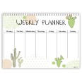 Planning settimanale perpetuo spiralato 21x30cm A4 55fogli CACTUS 3