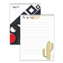 Blocco Notes Per Appunti CACTUS A4 21x30cm 60 Fogli Spiralato 1 2