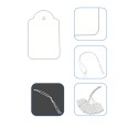 Etichette Con Filo in cotone - 100 Pezzi bianco 2