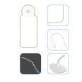Etichette Con Filo in cotone - 100 Pezzi bianco 4