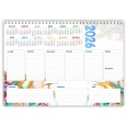 Planning settimanale spiralato ANNUALE 2026  21x30cm A4  55fogli - GRANITO 1