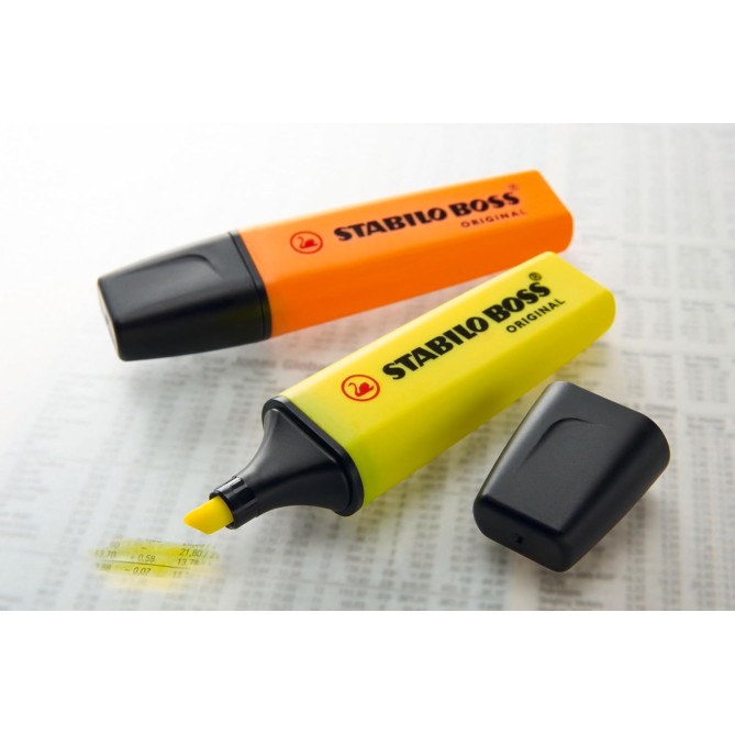 Evidenziatore BOSS ORIGINAL + 1 Desk-Set - 15 Colori Assortiti - 9 NEON + 6 Pastel 2