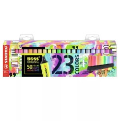 Evidenziatore BOSS ORIGINAL - 23 Colori Assortiti - 9 Pastel + 14 Neon 3 2