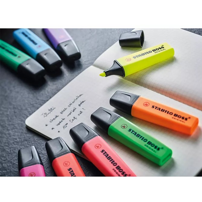 Evidenziatore BOSS ORIGINAL - 23 Colori Assortiti - 9 Pastel + 14 Neon 5
