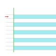 Ricambi Didattici Facilitati per Dislessia e Disgrafia, 1 RIGO, A4 con 4 Fori, 40 Fogli da 100gr RINFORZATI, 4a e 5a El 2