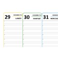Planning settimanale A3 COLORS spiralato 30x42cm  DATATO orario 55fogli 6