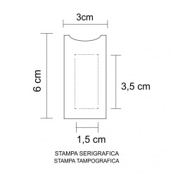 Porta Chiavi Gettone In Plastica Blu 3x5,5cm - 2 Pezzi 1 2