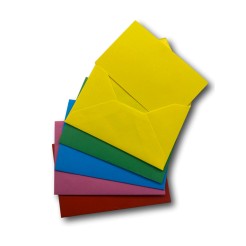 5 Pezzi Buste Con Biglietto in carta - Colori Assortiti 2