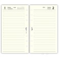 Ricambio agenda organizer giornaliera INGLESE 2026 9,5x17cm  6fori AVORIO 1