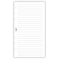 Ricambio agenda organizer a righe 9,5x17cm 6fori - 50 fogli bianco 2