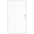 Ricambio agenda organizer a righe 9,5x17cm 6fori - 50 fogli bianco 3