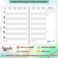 Agenda settimanale 2026 spiralata plastificata Prenotazioni Hotel B&B 21x30cm A4 3