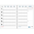Agenda settimanale 2026 spiralata plastificata Prenotazioni Hotel B&B 21x30cm A4 9