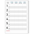 Agenda settimanale 2026 spiralata plastificata Prenotazioni Hotel B&B 21x30cm A4 10
