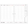 Ricambio agenda organizer settimanale 2026 21x30cm A4 90gr 4fori bianco 3