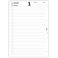 Agende Ricambio Organizer Giornaliero 2026, Formato A4 21x30 cm, 1 Pagina per Giorno, 4 Fori 4
