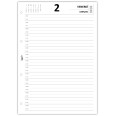 Agende Ricambio Organizer Giornaliero 2026, Formato A4 21x30 cm, 1 Pagina per Giorno, 4 Fori 5