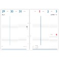 Ricambio Agenda Settimanale 2026 A4, Formato 21x30 cm, 4 Fori, Carta FSC 90gr, Layout Verticale Minimalista, Turchese e Grigio 6