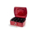 Cassetta portavalori con chiave - vassoio interno - Rosso 200x160x90 mm 1
