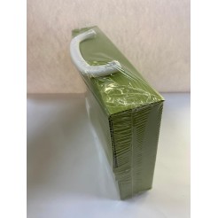 Valigetta Polionda Colorata VERDE MILITARE - Dorso 4,5 Con Manico - 23x16 cm 2 2