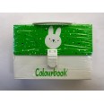 Valigetta Polionda Colorata Verde con coniglio - Dorso 4,5 Con Manico - 23x16 cm 2