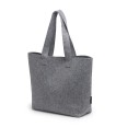 Set Borsa In Feltro Riciclato con Beauty e Borsellino - Orizzonte GRIGIO 2
