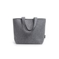 Set Borsa In Feltro Riciclato con Beauty e Borsellino - Orizzonte GRIGIO 3