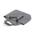 Set Borsa In Feltro Riciclato con Beauty e Borsellino - Orizzonte GRIGIO 6