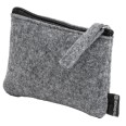 Set Borsa In Feltro Riciclato con Beauty e Borsellino - Orizzonte GRIGIO 8