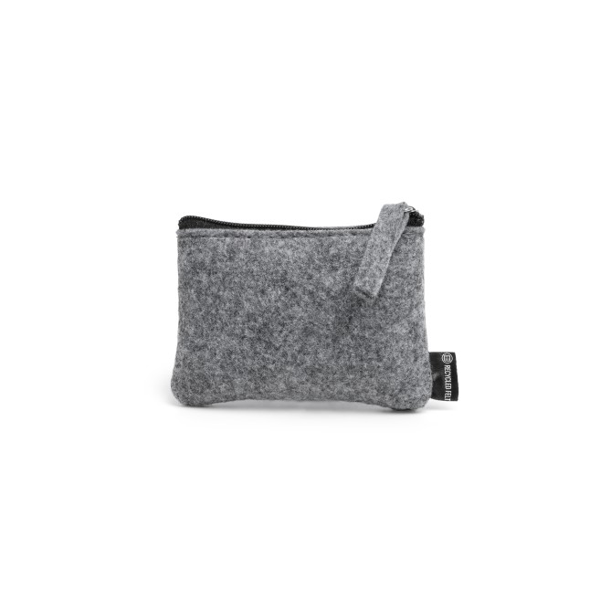Set Borsa In Feltro Riciclato con Beauty e Borsellino - GRIGIO 1