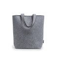 Set Borsa In Feltro Riciclato con Beauty e Borsellino - GRIGIO 2