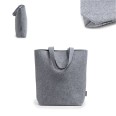 Set Borsa In Feltro Riciclato con Beauty e Borsellino - GRIGIO 4
