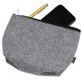 Set Borsa In Feltro Riciclato con Beauty e Borsellino - GRIGIO 7