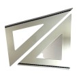 Set Di 2 Squadrette Professionali In Alluminio 35cm Coppia Squadre Disegno Alluminio Da 60° E 45° Gradi, 4