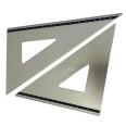 Set Di 2 Squadrette Professionali In Alluminio 25cm Coppia Squadre Disegno Alluminio Da 60° E 45° Gradi, 4
