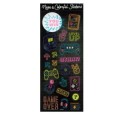 Stickers adesivi in plastica trasparente FLUO NEON - crea la tua storia 1