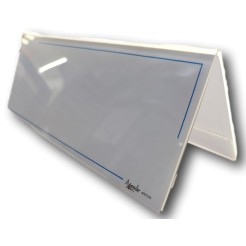 Portanome Da Tavolo Bifacciale In Plexiglass 24x9cm Segnaposto 1 2