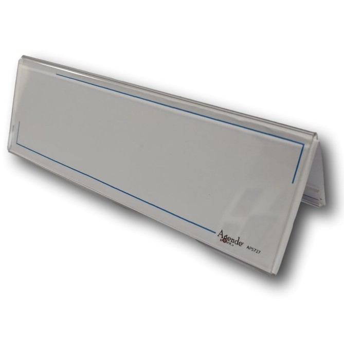 Portanome da tavolo bifacciale in Plexiglass 19x6cm Segnaposto 2