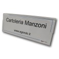Portanome da tavolo bifacciale in Plexiglass 19x6cm Segnaposto 3