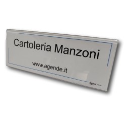Portanome Da Tavolo Bifacciale In Plexiglass 24x9cm Segnaposto 4