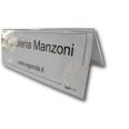 Portanome Da Tavolo Bifacciale In Plexiglass 24x9cm Segnaposto 5