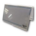 2 pz Portanome Da Tavolo Bifacciale In Pelxiglass 10x6cm Segnaposto 3