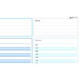 Planning giornaliero perpetuo spiralato 21x30cm BLU A4 orario 30min 70fogli 3