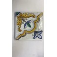 Quadro In Tela Sicilia Bedda Riggiole Sicily 20x20cm Cornice In Legno 3